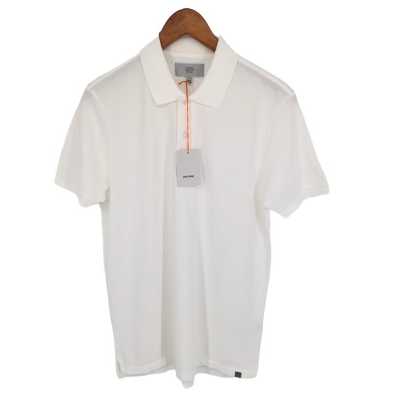 Jack Spade Shirts Jack Spade Mercer Polo In White Mens Small Poshmark